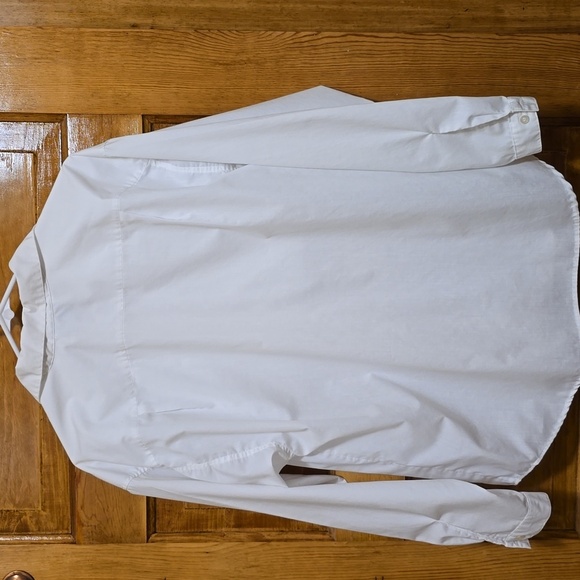 Mary McFadden White Layered Long Sleeved Button Up 12 - Picture 2 of 3